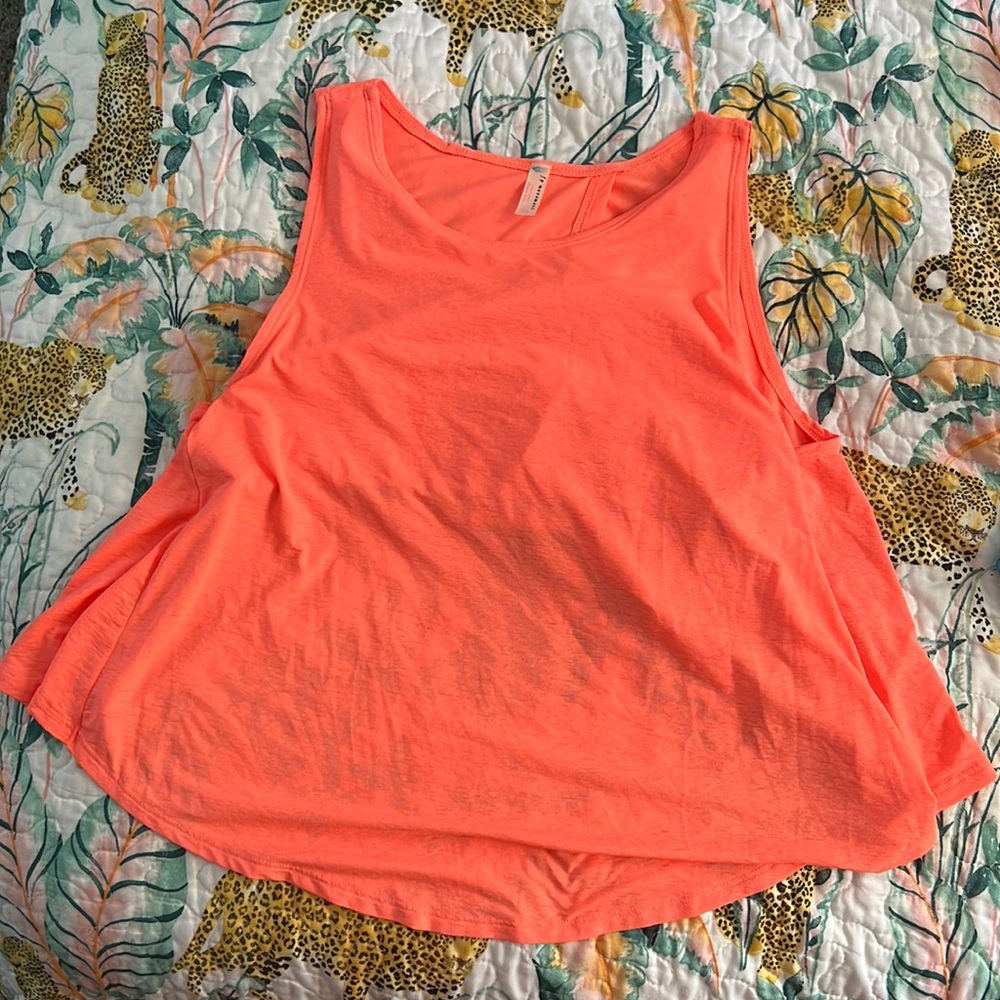 Free people movement coral tank top like new